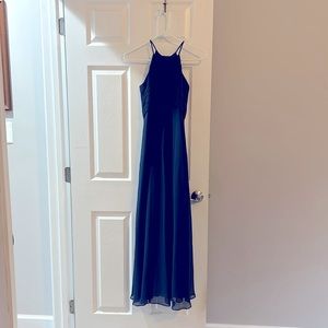 Navy Blue Long Formal Dress